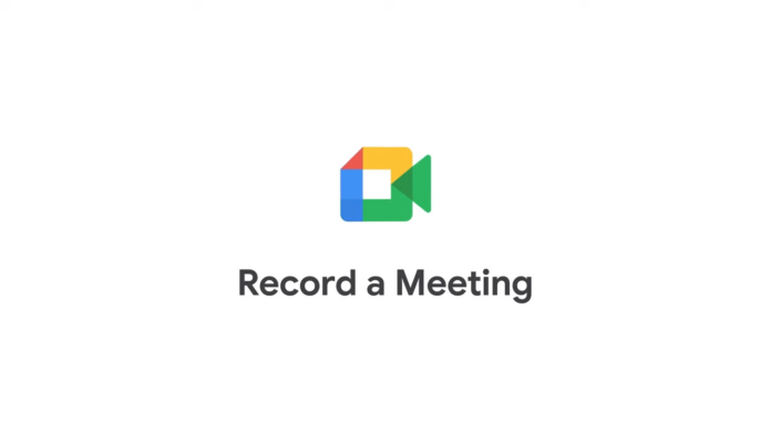 cara record google meet